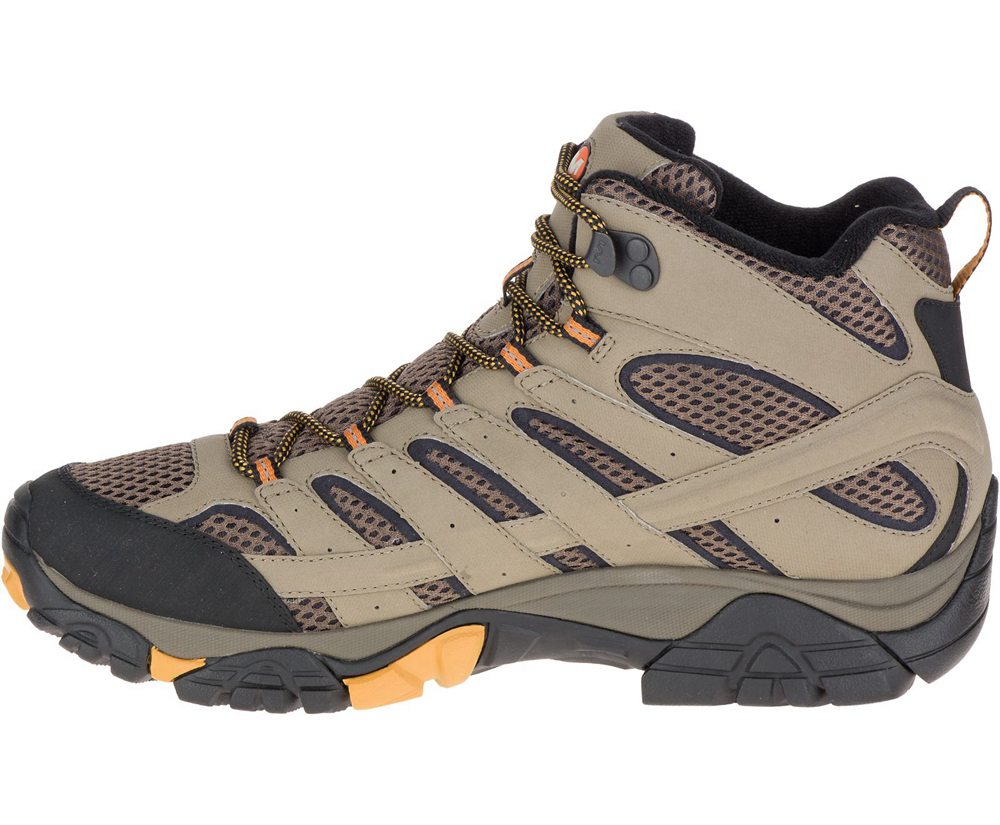 Merrell Hiking Boots Brown - Moab 2 Mid GORE -TEX® Wide Width - Mens 89XWLPHUB